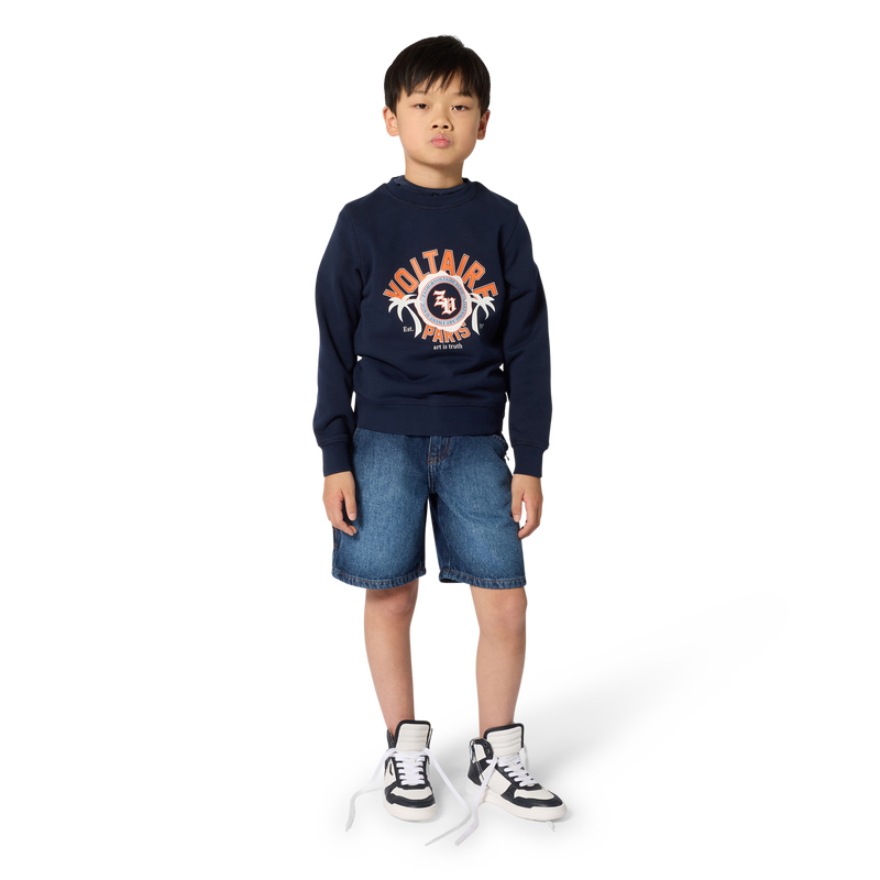 SWEATSHIRT MIT RUNDHALSAUSSCHNITT ZADIG & VOLTAIRE 
                        BOY
