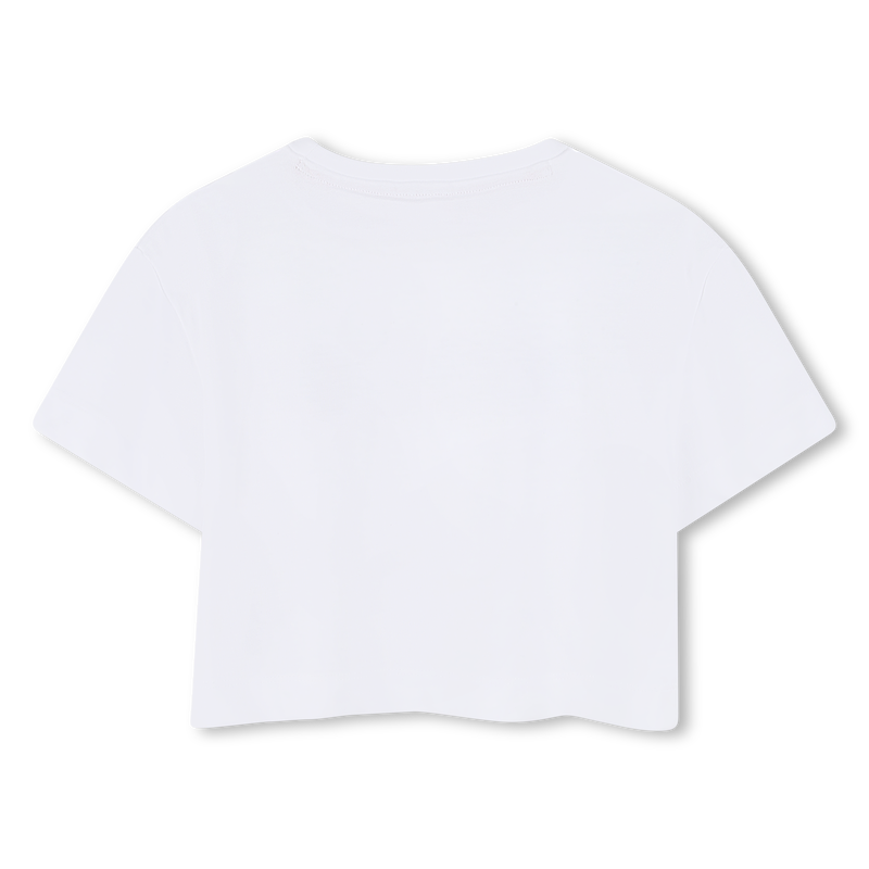 T-Shirt mit Patch und Logo HUGO 
                        GIRL