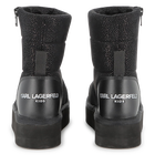 Paillettenbesetzte Stiefelette aus Textil KARL LAGERFELD KIDS 
                    GIRL