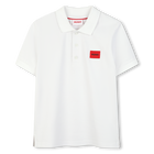 Kurz&auml;rmeliges poloshirt, WEISS, hi-res
