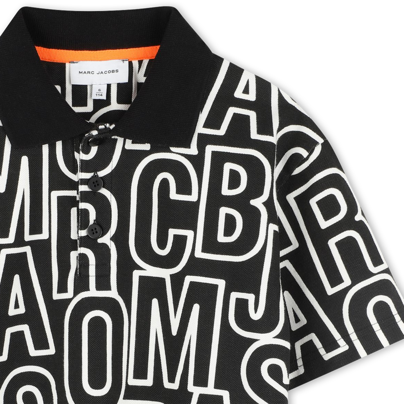 Polo mit Monogrammdruck MARC JACOBS 
                        BOY
