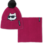 Set aus M&uuml;tze + Halsw&auml;rmer KARL LAGERFELD KIDS 
                    GIRL