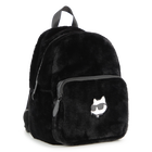 Kleiner Rucksack aus flauschigem Fleece KARL LAGERFELD KIDS 
                    GIRL
