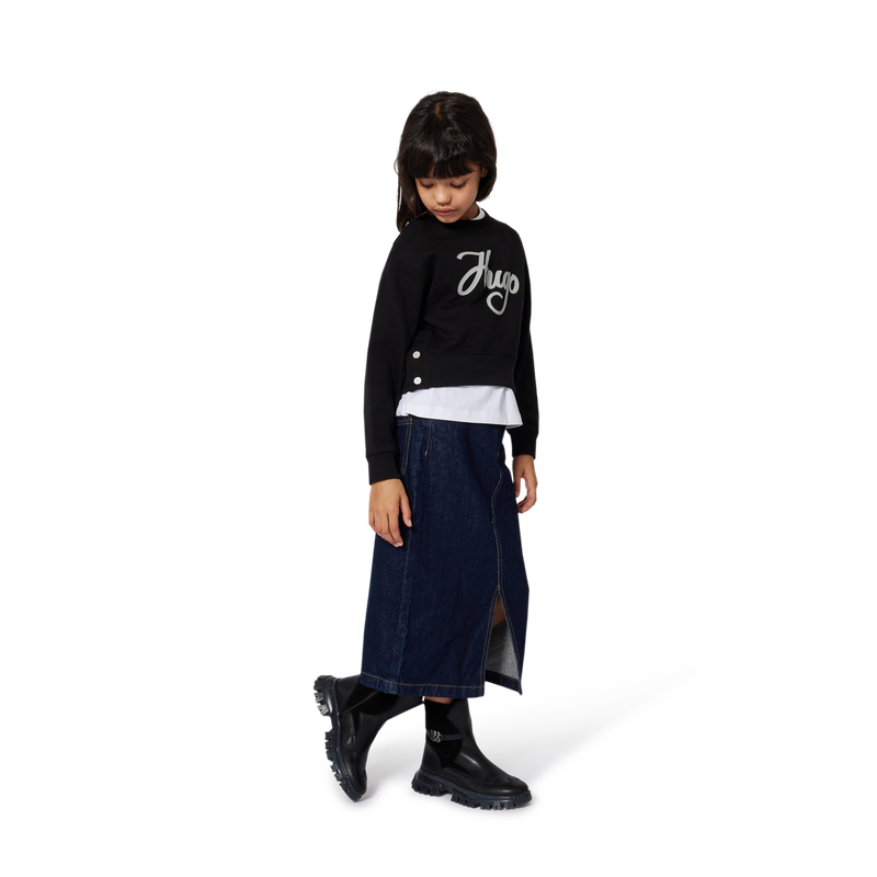 Sweatshirt mit Rundhalsausschnitt HUGO 
                        GIRL