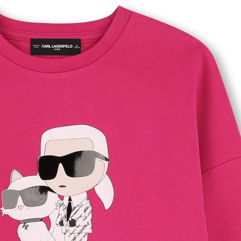 Bedrucktes Sweatshirt KARL LAGERFELD KIDS 
                        GIRL