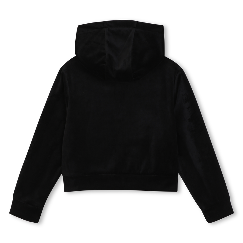 Cardigan aus Samt mit Kapuze SONIA RYKIEL 
                        GIRL