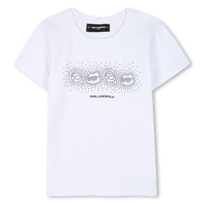 T-Shirt mit kurzen &Auml;rmeln KARL LAGERFELD KIDS GIRL