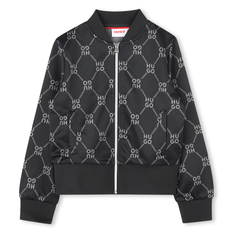 Sweatjacke mit Logo-Print HUGO 
                        GIRL