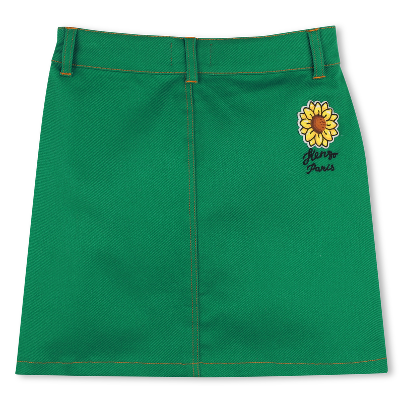 Kurzer Trapezrock mit Taschen KENZO KIDS 
                        GIRL