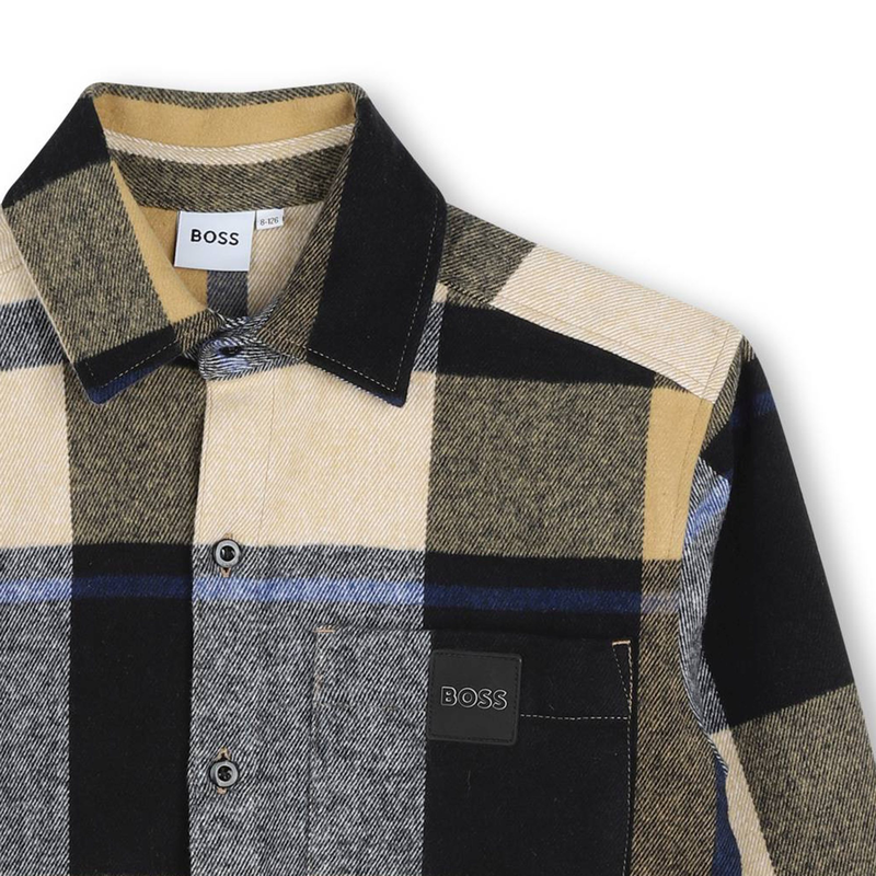 Lang&auml;rmliges Baumwoll-Hemd BOSS 
                        BOY