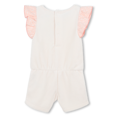 Kurzer Frottee-Jumpsuit KENZO KIDS GIRL