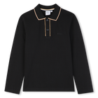 Langarm-Polo, SCHWARZ, hi-res