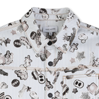 Gestreifte und bedruckte jacke MARC JACOBS 
                    BOY