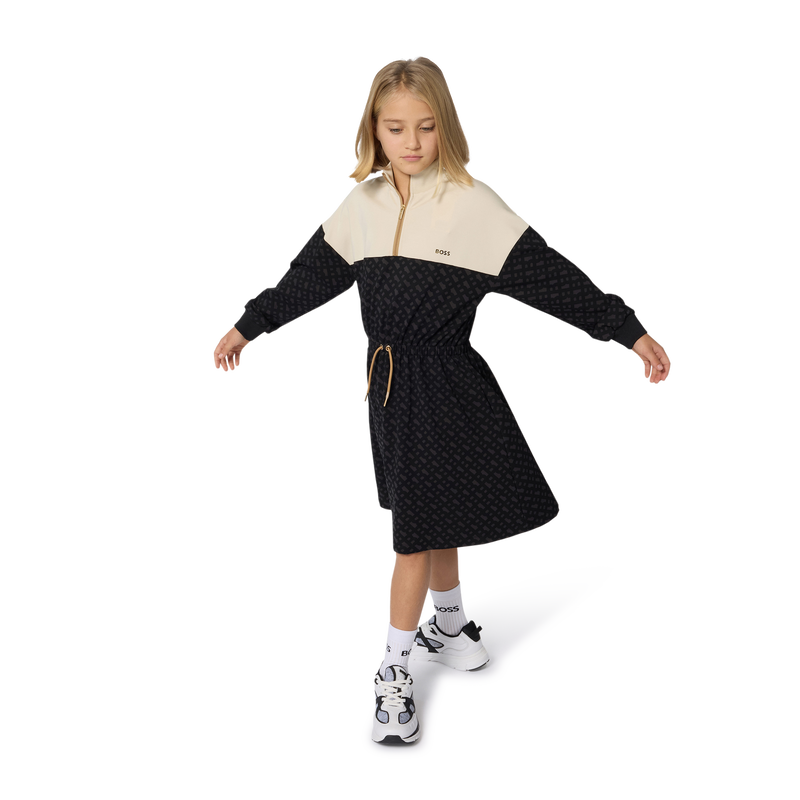 Lang&auml;rmeliges Kleid BOSS 
                        GIRL