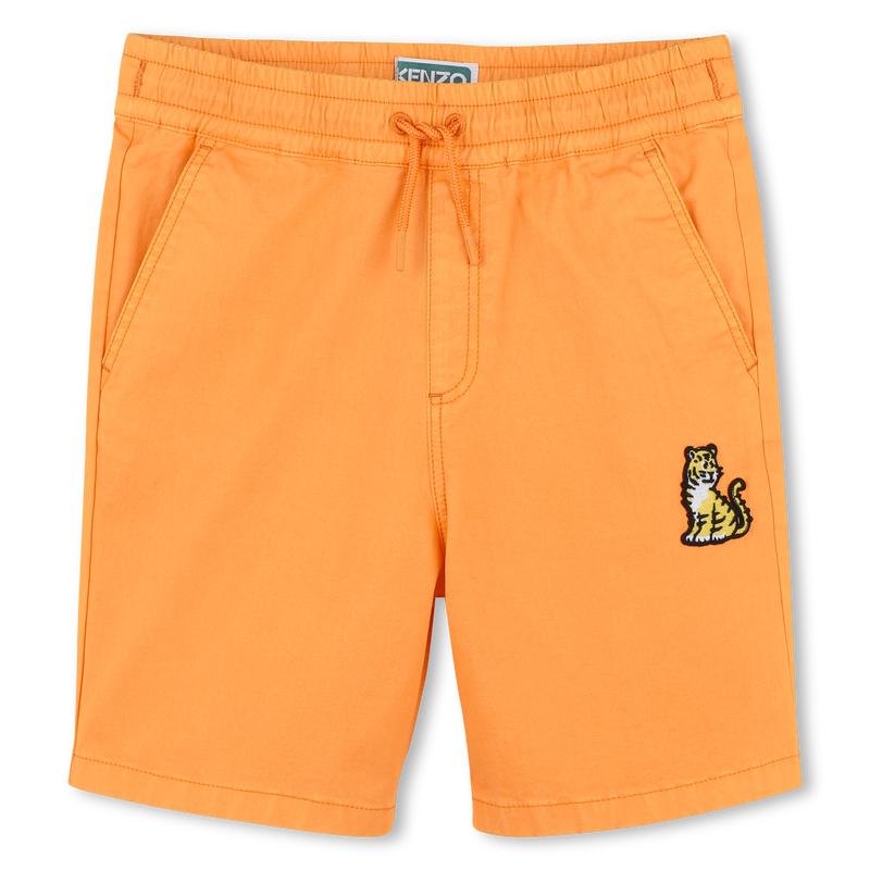 Baumwoll-Bermudas mit Badge KENZO KIDS 
                        BOY