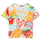 Kurz&auml;rmliges Baumwoll-Shirt KENZO KIDS 
                    BOY