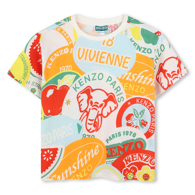 Kurz&auml;rmliges Baumwoll-Shirt KENZO KIDS BOY