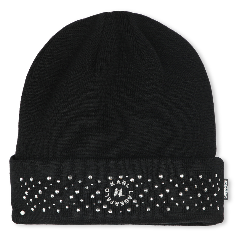 Strickmütze mit Strassbesatz KARL LAGERFELD KIDS 
                        GIRL