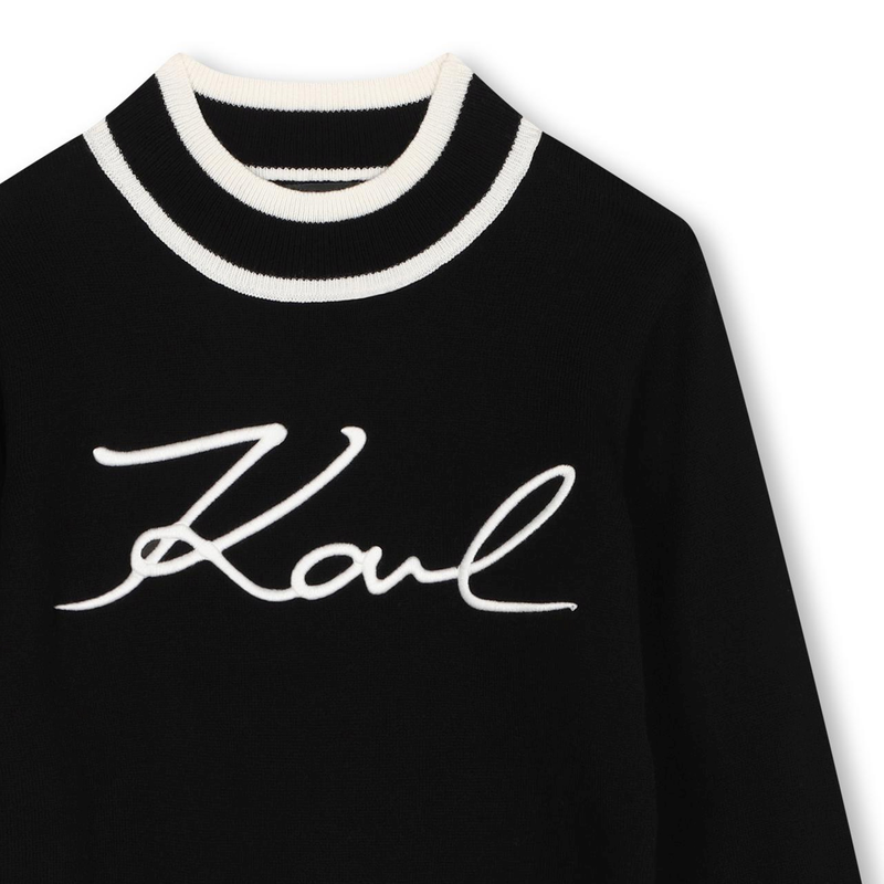 Pullover mit Logo-Stickerei KARL LAGERFELD KIDS 
                        GIRL