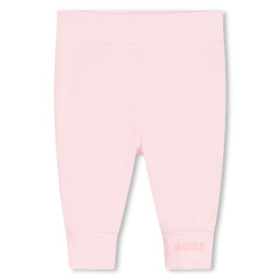 Einfarbige Leggings mit Logo BOSS GIRL