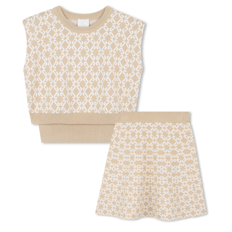 Set aus Pullover und Skaterrock GIVENCHY 
                        GIRL