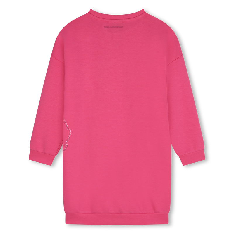 Gerades Kleid mit Strass KARL LAGERFELD KIDS 
                        GIRL