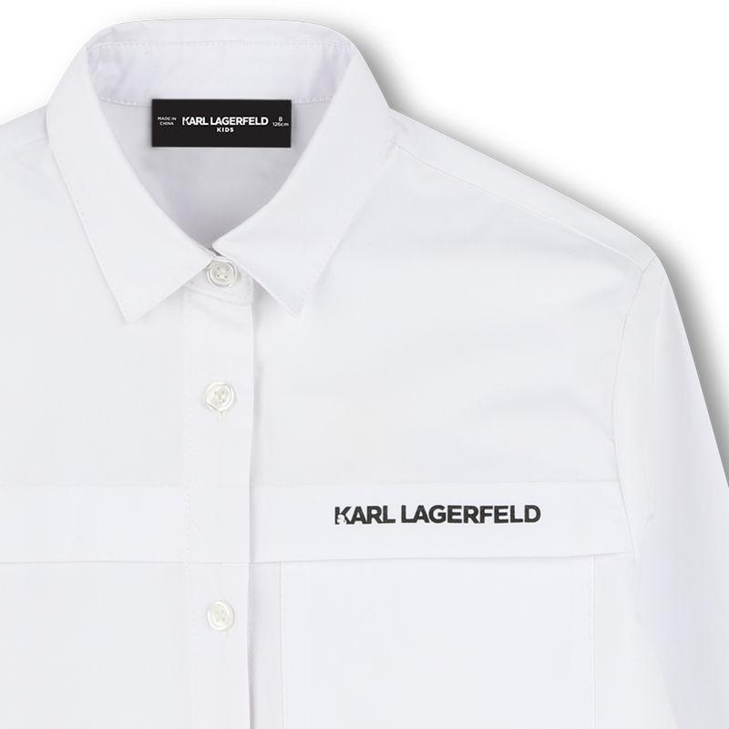 Lang&auml;rmeliges Hemd KARL LAGERFELD KIDS 
                        BOY