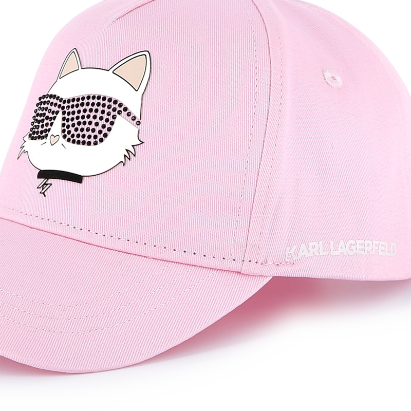 Verstellbares Baumwoll-Cap KARL LAGERFELD KIDS 
                        GIRL
