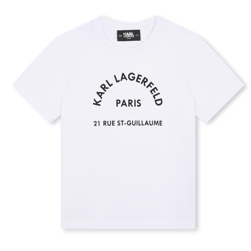 T-Shirt mit platziertem Print KARL LAGERFELD KIDS 
                        GIRL