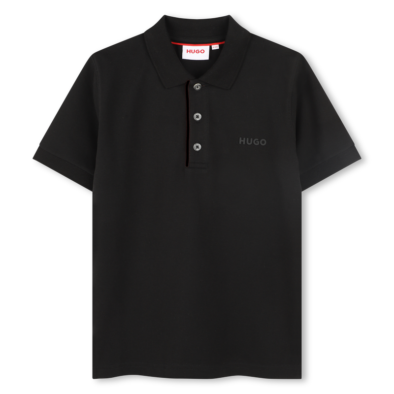 Kurz&auml;rmliges Piqu&eacute;-Poloshirt HUGO 
                        BOY