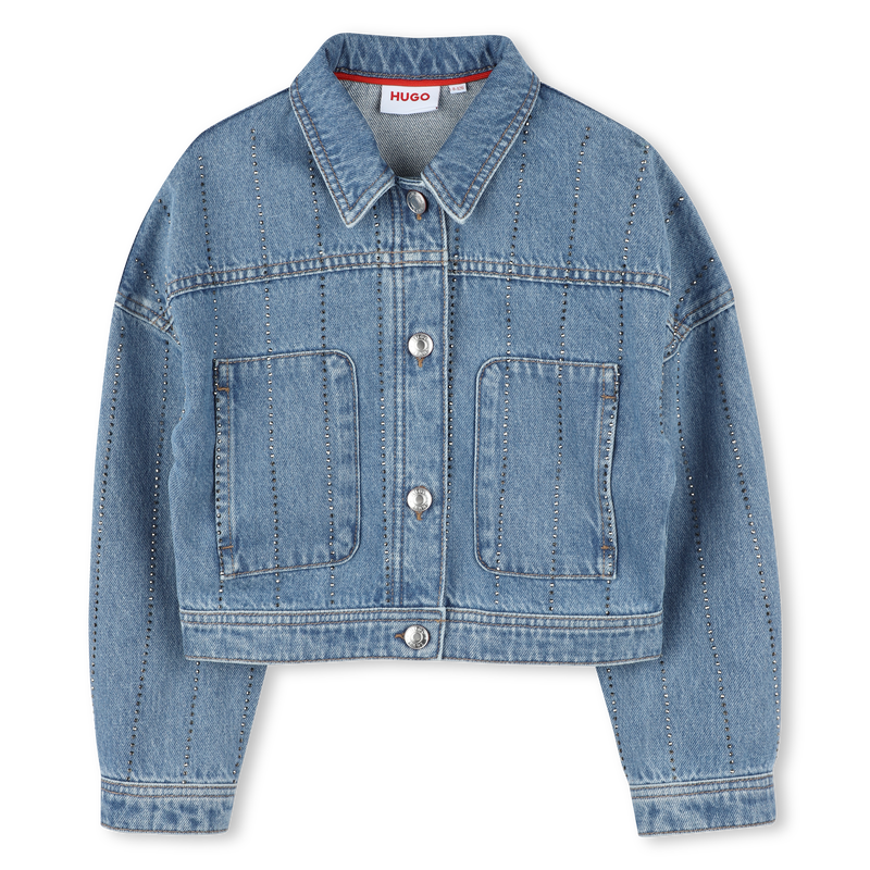 Gestreifte Jeansjacke HUGO 
                        GIRL