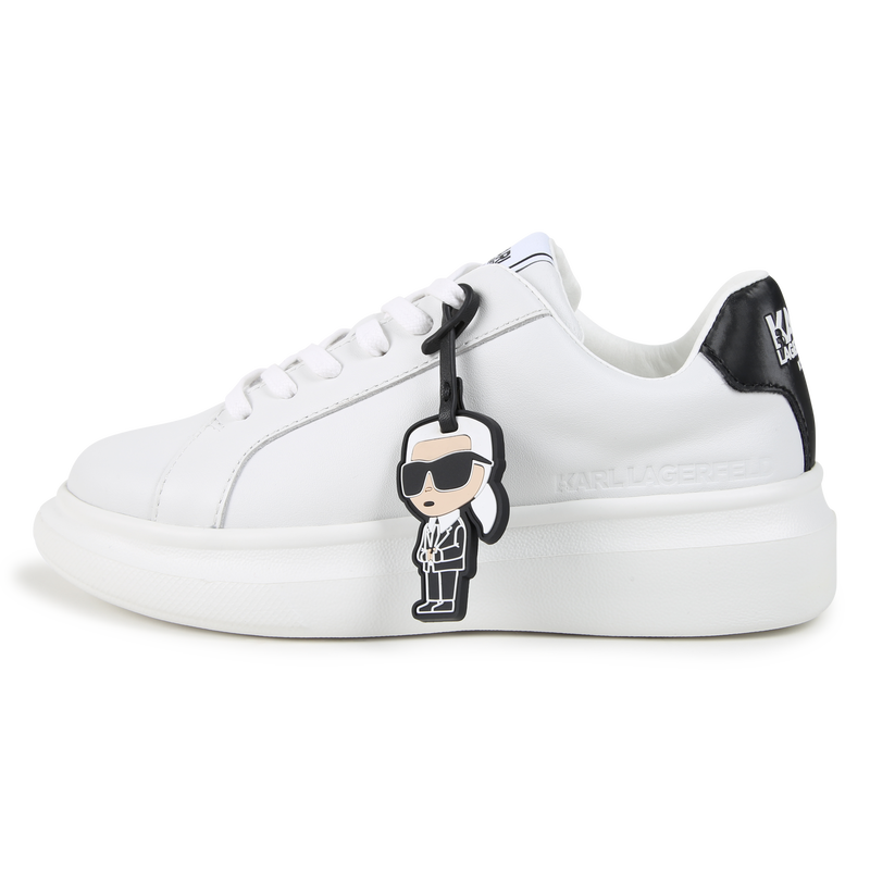 Ledersneaker mit Schn&uuml;rung KARL LAGERFELD KIDS 
                        BOY
