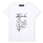 T-Shirt mit kurzen &Auml;rmeln KARL LAGERFELD KIDS 
                    GIRL