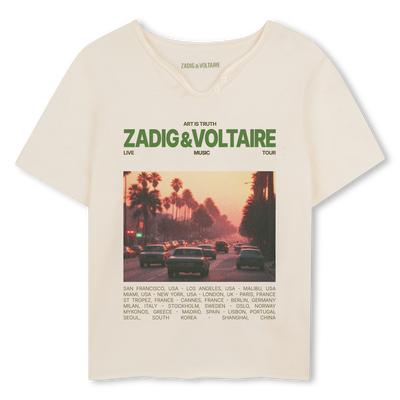 KURZ&Auml;RMELIGES T-SHIRT ZADIG & VOLTAIRE BOY