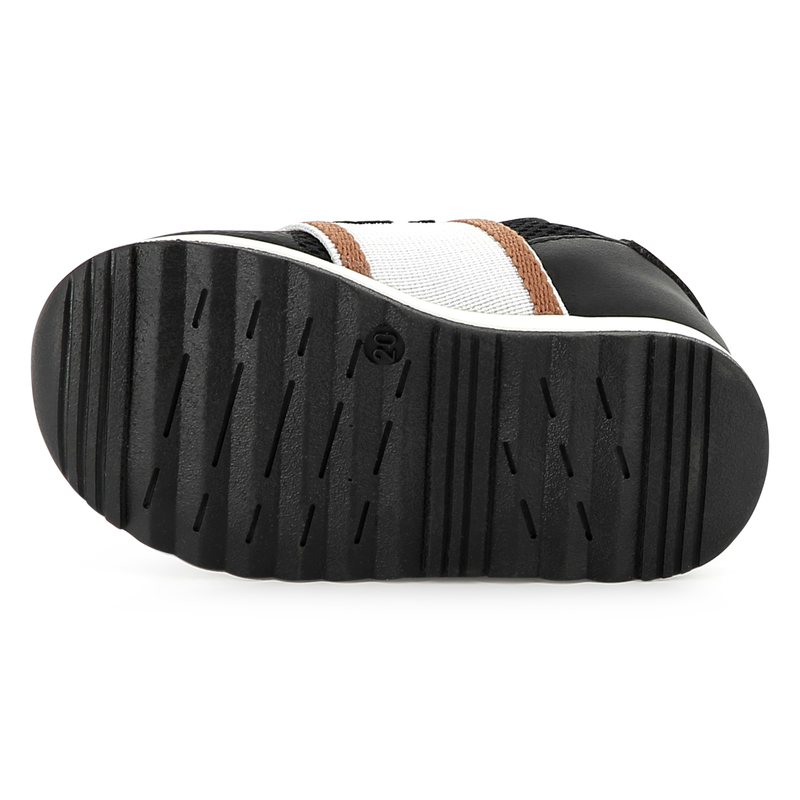 Ledersneaker mit Mesh BOSS 
                        BOY