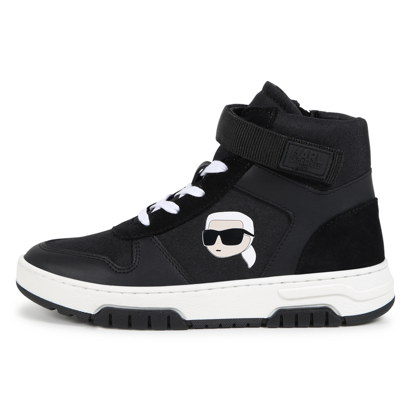 High-Top-Sneaker aus Leder KARL LAGERFELD KIDS 
                        BOY