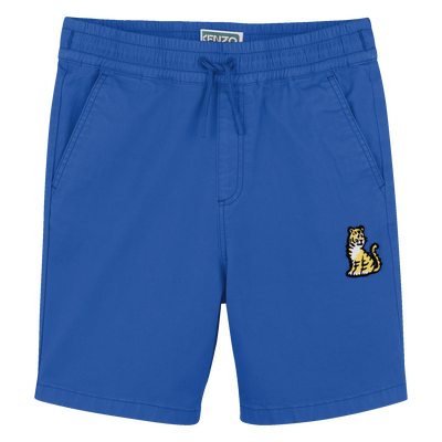Baumwoll-Bermudas mit Badge KENZO KIDS BOY