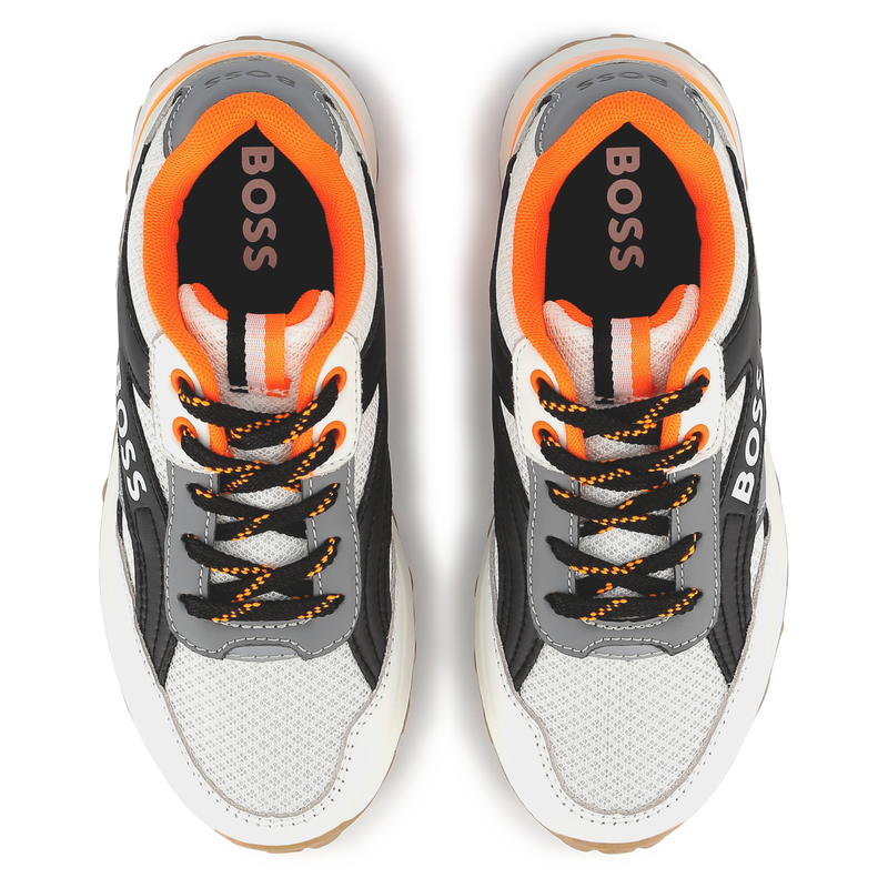 Schn&uuml;rsneaker mit Farbdetail BOSS 
                        BOY