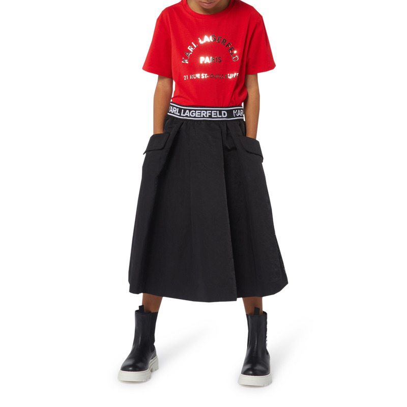 Leder-Stiefeletten KARL LAGERFELD KIDS 
                        GIRL