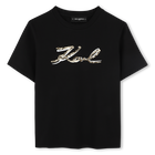 T-Shirt mit Pailletten KARL LAGERFELD KIDS 
                    GIRL