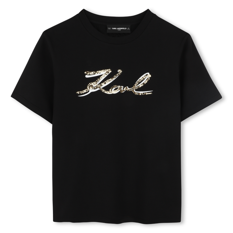 T-Shirt mit Pailletten KARL LAGERFELD KIDS 
                        GIRL