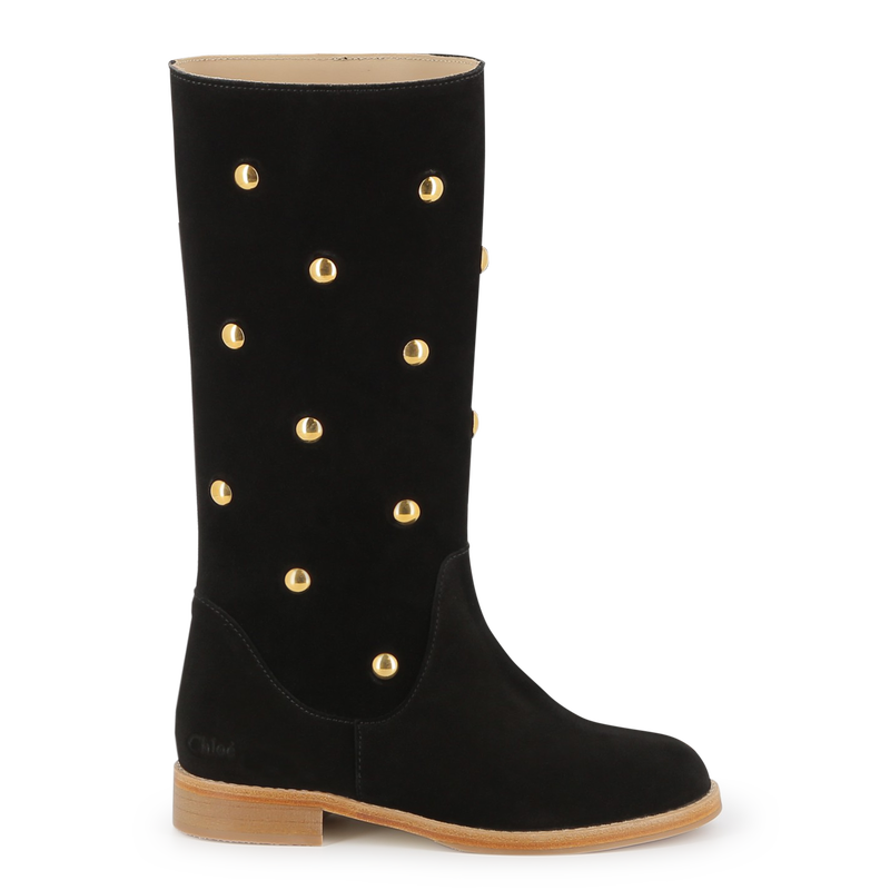 Stiefel aus Kalbsveloursleder CHLOE 
                        GIRL