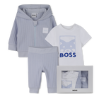 Strickjacke + hose + t-shirt-set BOSS 
                    BOY