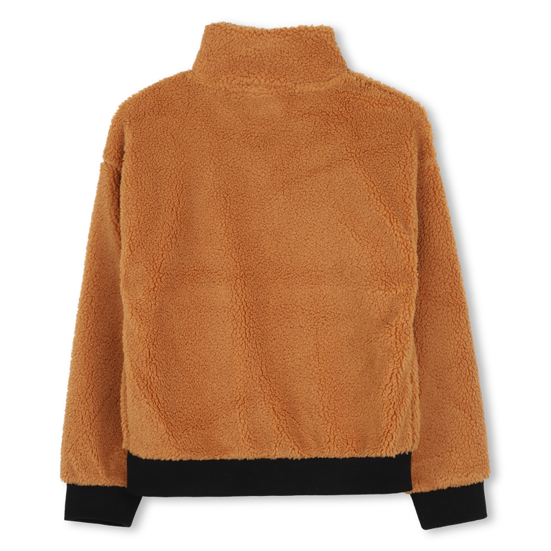 Pl&uuml;schige Strickjacke mit Rei&szlig;verschluss TIMBERLAND 
                        BOY