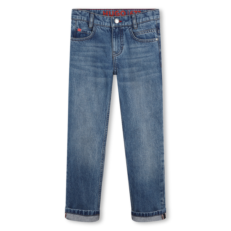 Gerade Jeans aus Baumwolle HUGO 
                        BOY