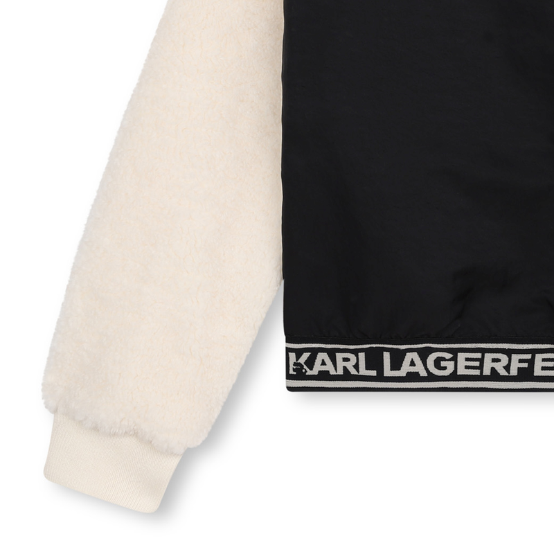Sweatshirt aus 2 Materialien KARL LAGERFELD KIDS 
                        GIRL