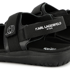 Ledersandalen mit Klett KARL LAGERFELD KIDS 
                    BOY
