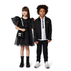 Handtasche aus feinnarbigem, beschichtetem Textil KARL LAGERFELD KIDS 
                    GIRL