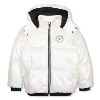 Steppjacke mit Kapuze KARL LAGERFELD KIDS GIRL