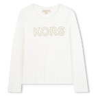 Lang&auml;rmeliges T-Shirt aus Jersey MICHAEL KORS 
                    GIRL
